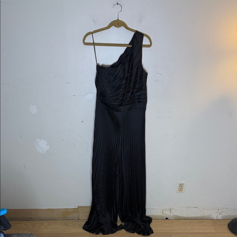 Abercrombie & Fitch Black One-Shoulder Jumpsuit Size Large Tall NEW!